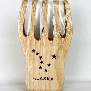 GRAND Alaska Salad Maker Wooden Salad Serving Forks 6 inches